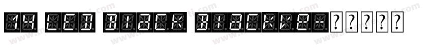 14 LED Black BlackVe字体转换